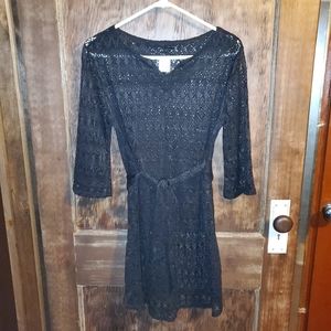 Merona swim cover up Small Black